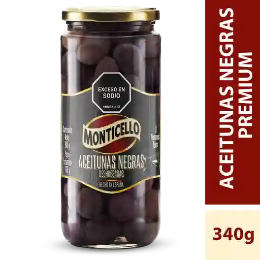 Monticello Aceitunas Negras Deshuesadas