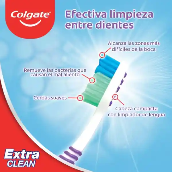 Colgate Cepillo Dental Extra Clean Cerdas Firmes