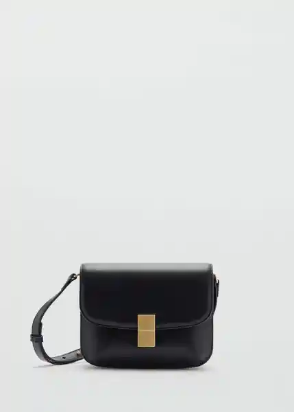 Bolso M Fiore Negro Talla 99 Mujer Mango