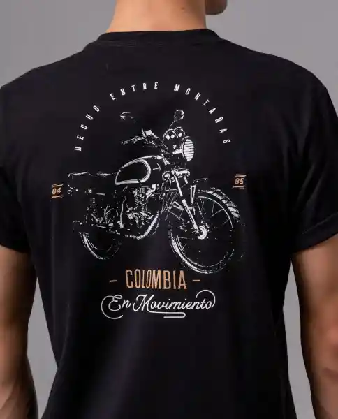 Camiseta Akt Hombre Negro Sombrio Ultraoscuro XXL 96924 Rifle