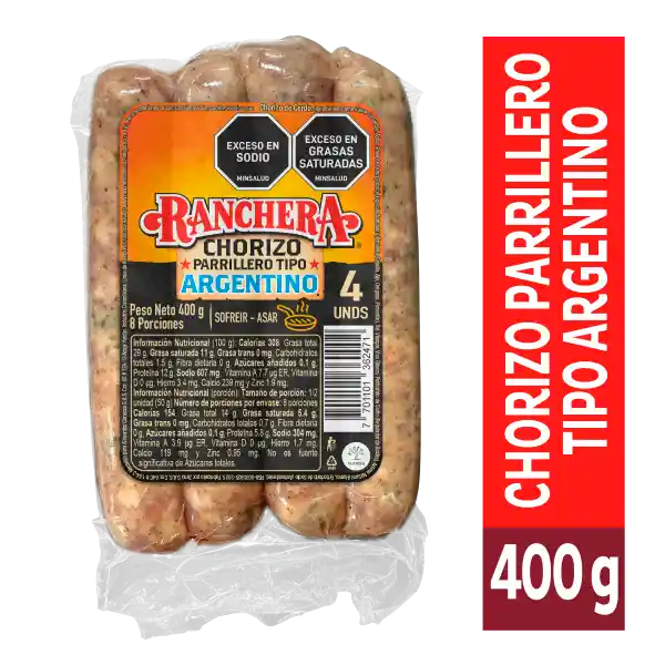 Ranchera Chorizo Argentino 400 g
