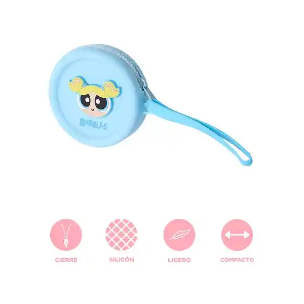 Monedero Redondo Serie Las Chicas Súper Poderosas Azul Miniso