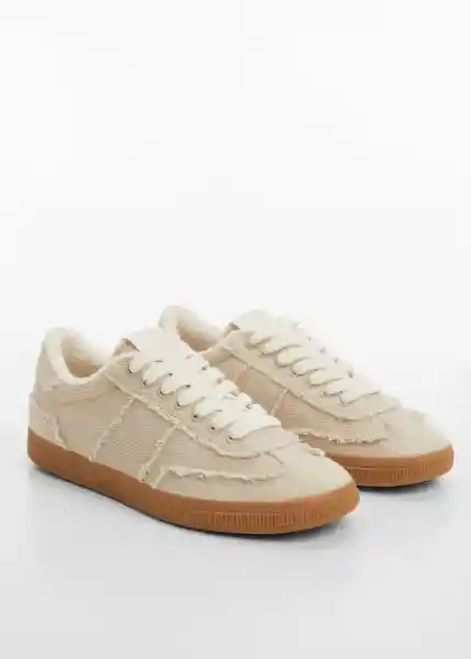 Zapatos Deportivo Garra Beige Talla 40 Mujer Mango