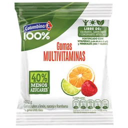 Multivit Colombina 100% Gomas Aminas