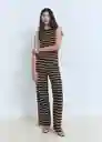 Top Nati Marrón Talla L Mujer Mango