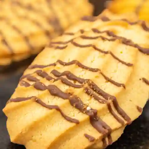 Galleta Risada con Lineas de Chocolate