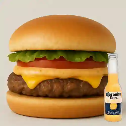 Combo Hamburguesa Clásica + Corona 210 ml