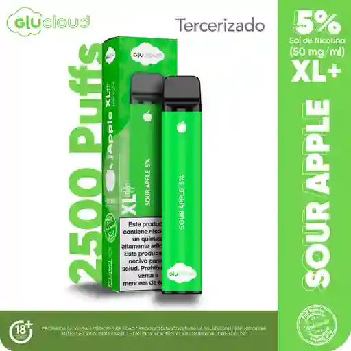 Glucloud Vape Sour Apple XL / 2500 Puff