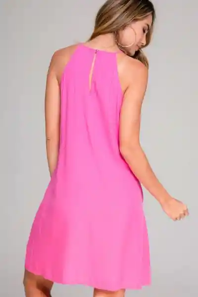 Vestido Prana Color Fucsia Talla M Ragged