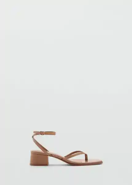 Sandalias Montse Caramelo Talla 37 Mujer Mango