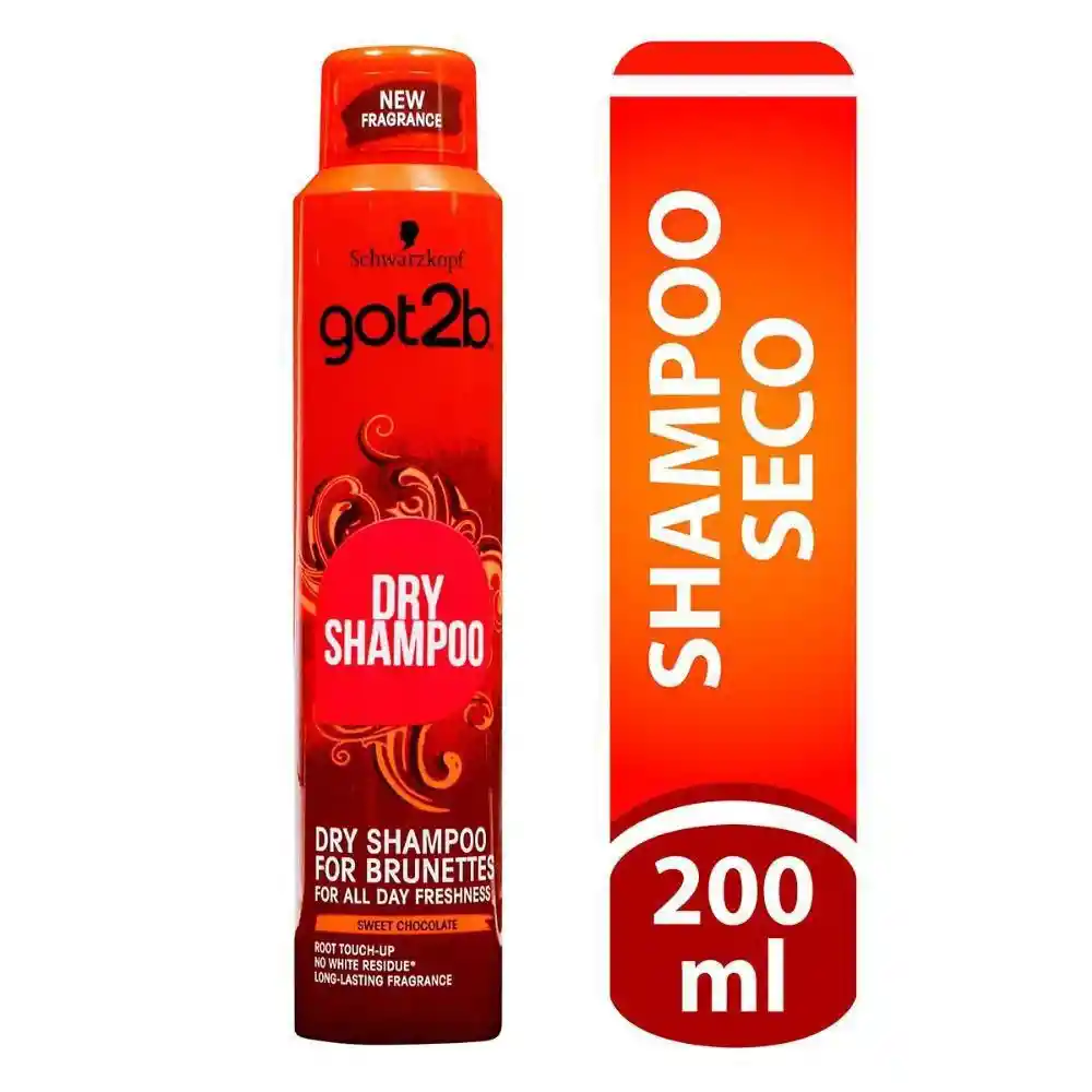 Got 2B Shampoo Seco con Pigmentos Castaños