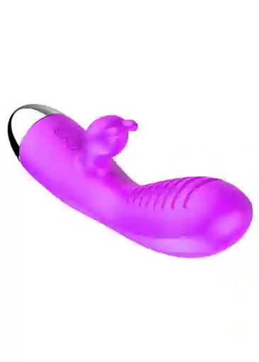 Vibrador Consolador Doble Estimulación Conejo 12 Velocidades