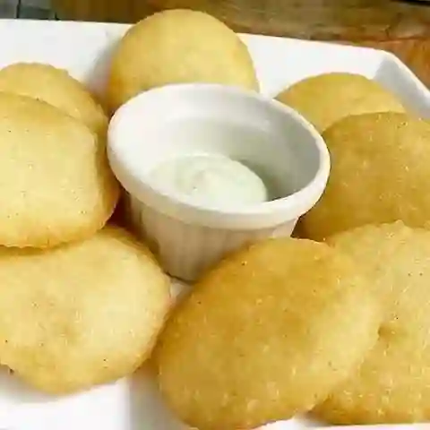 Arepitas fritas con ahogao