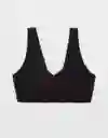 Top Bralette Aerie Negro Talla LARGE 3772073 American Eagle
