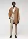 Abrigo Arizona Camel Talla M 47010020_09 Hombre Mango