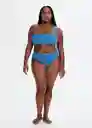 Top Bikini Delosp Azul Talla 24 Mujer Mango