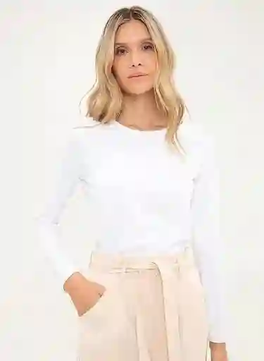 Gef Camisetas Manga Larga Cibeles Blanco Talla L
