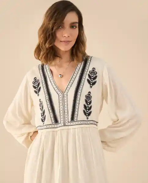 Vestido Crudo Vainilla Claro Talla S 691G200 Esprit