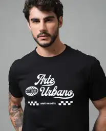 Camiseta Hombre Negro L 103G001_NEG194007 Rifle