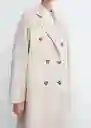 Abrigo Picarol Piedra Talla L Mujer Mango
