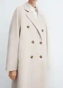 Abrigo Picarol Piedra Talla L Mujer Mango