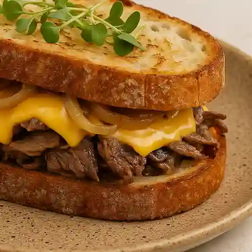 Sánduche Philly Cheese Steak