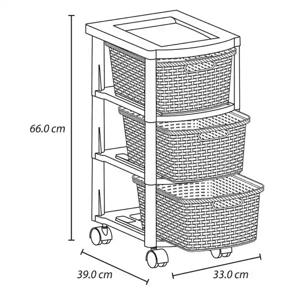 Cajonero Rattan Color Aventura 3 g Rimax
