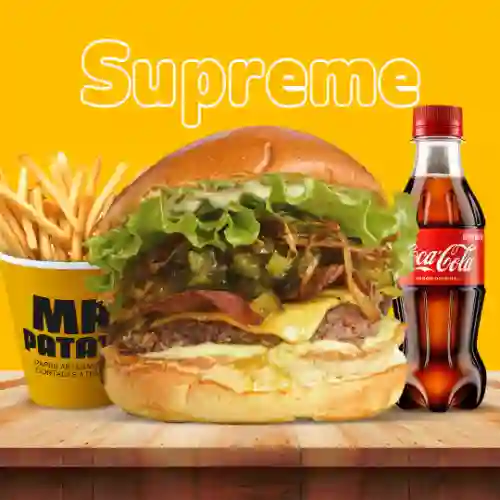 Burger Suprema + Papas + Gaseosa