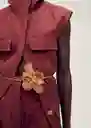 Cinturón Selene Marrón Talla M Mujer Mango