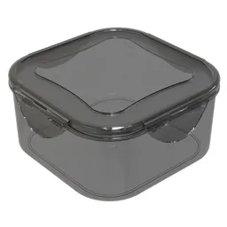 Novedades Plasticas Hermético Cuadrado Keep go Humo 1.7 L