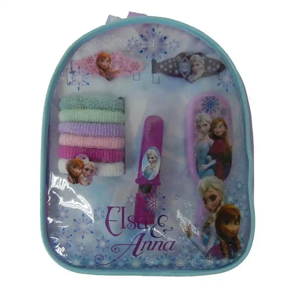 Frozen Set De Belleza En Morral Plástico