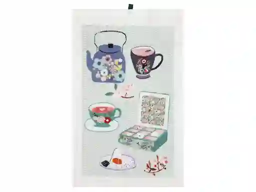 Paño de Cocina Velour Blanco Casaideas