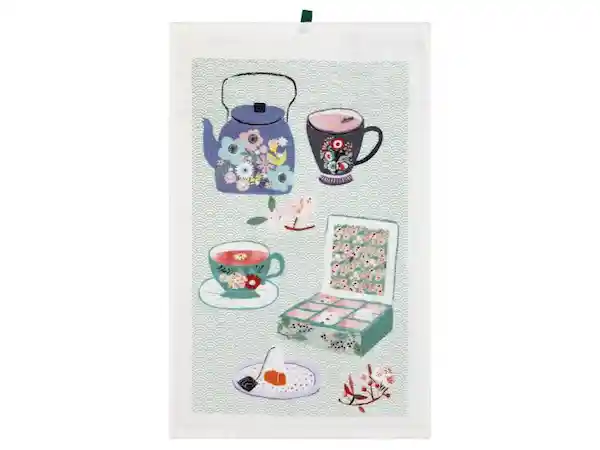 Paño de Cocina Velour Blanco Casaideas