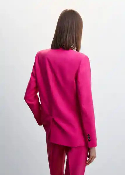 Blazer Americana Tempo Fucsia Talla 18 Mujer Mango