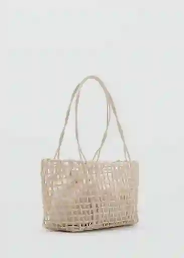 Bolso P Espa Off White Talla 99 Mujer Mango