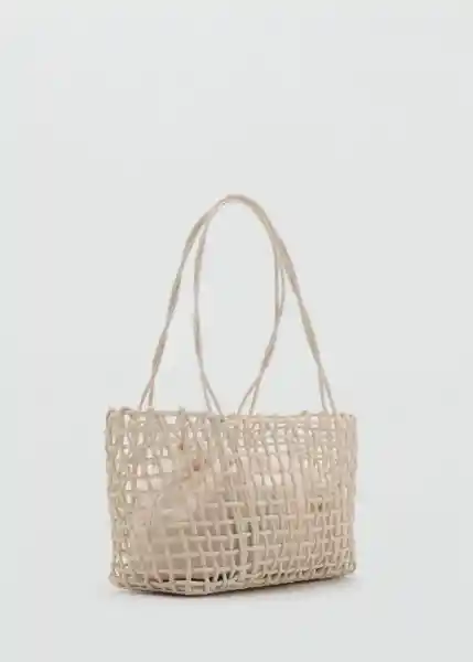 Bolso P Espa Off White Talla 99 Mujer Mango