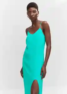 Vestido Asun Turquesa Talla 24 Mujer Mango