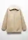 Abrigo Rulo Hielo Talla 28 Mujer Mango