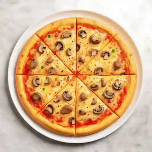 Pizza Pollo y Champiñones Familiar con Borde