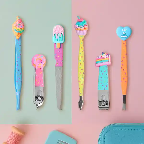 Kit Manicure my Cupcakes 3D Serie Mis Pastelitos Surtidos Miniso