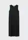 Vestido Andratx Negro Talla 22 Mango Teen Girl Mango