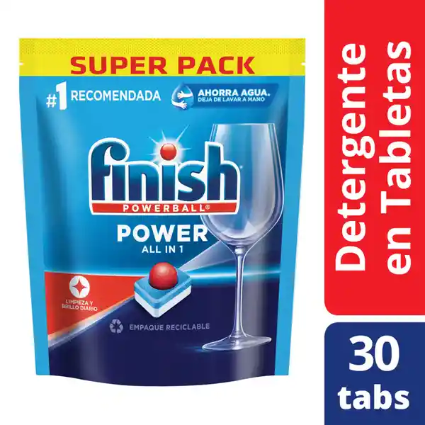 Finish Powerball Detergente Lavavajillas en Tableta