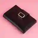 Cartera Para Mujer Hebilla Negro Miniso