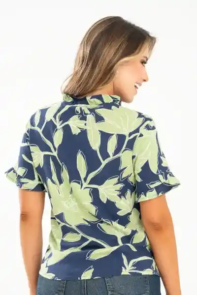 Blusa Shailene Color Azul Oscuro Talla M Ragged