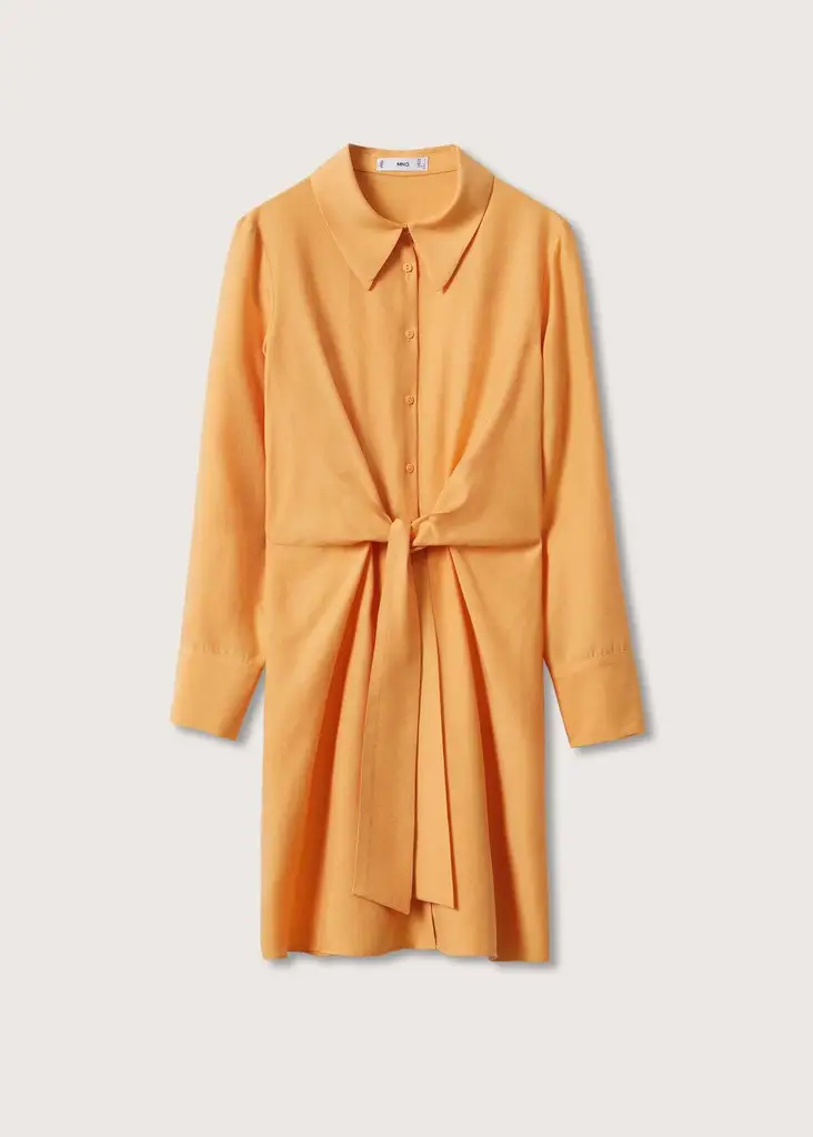 Vestido Nikita2 Naranja Talla S Mujer Mango