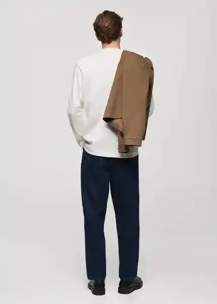 Camiseta Gareth Blanco Talla L Hombre Mango