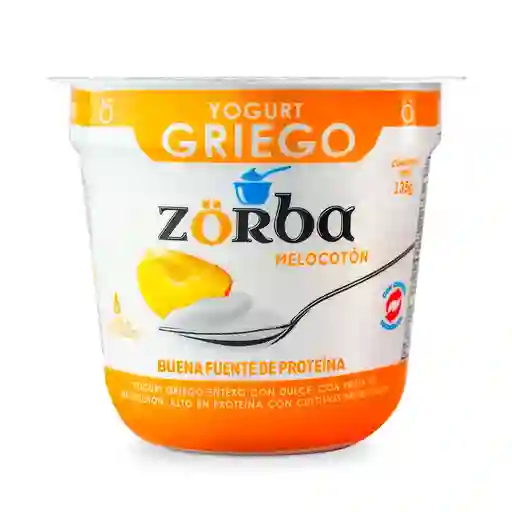 Zorba Yogurt Griego Sabor a Melocotón