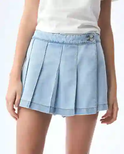 Falda Mujer Azul Talla 6 341G001_AZU114604 Americanino