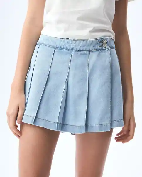 Falda Mujer Azul Talla 6 341G001_AZU114604 Americanino