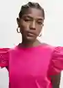 Camiseta Duna Fucsia Talla XS Mujer Mango